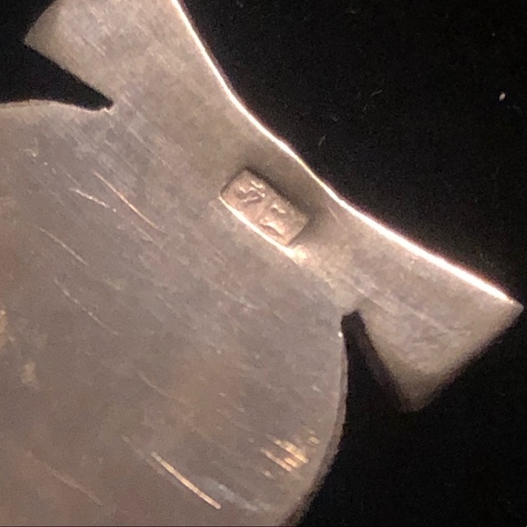 VTG 800 Silver Cartouche Hieroglyphics SARA Name Pendant 2.1” - Picture 5 of 8